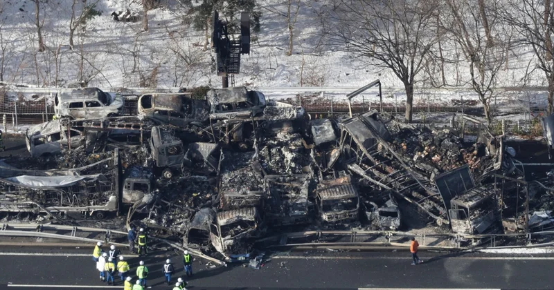 Жапонияда 67 көліктің қатысуымен ірі жол апаты болды