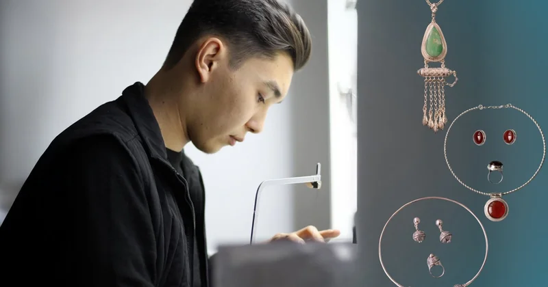 Ақтаулық зергер көне нақыш пен қазіргі дизайнды ұштастыру шебері