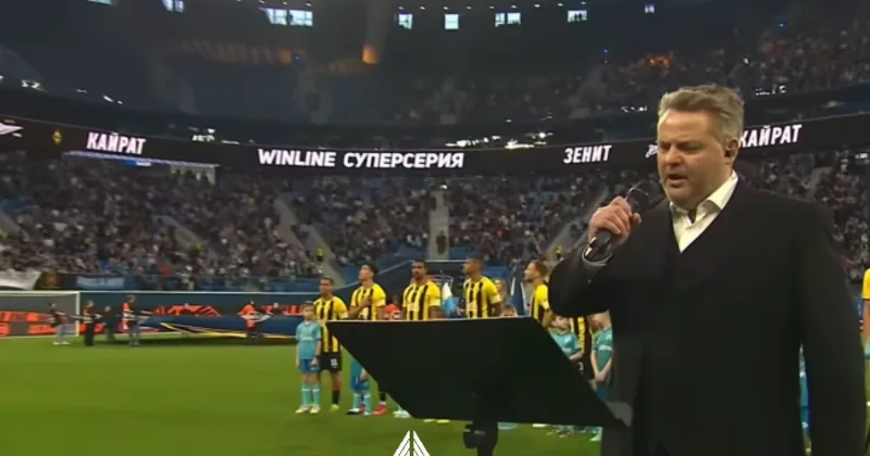 Исполнение гимна Казахстана в России во время матча Кайрата вызвало споры в Сети