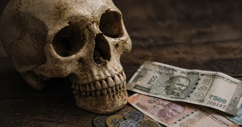 В Индии мужчина, пытаясь получить наследство, принёс в банк скелет сестры