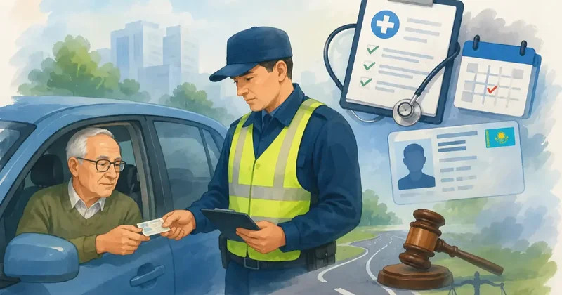 Міндетті медтексеру және емтиханды қайта тапсыру. Жол ережелеріндегі өзгерістерге шолу