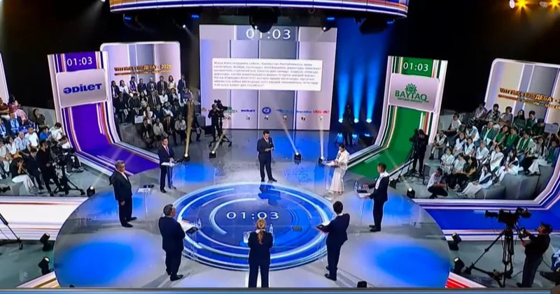 Құрылтай сайлауы: партиялар Ұлттық теледебатта өз ұстанымын айтты
