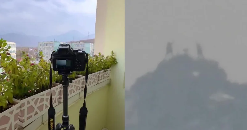 Қазақстандық фотограф балконнан Үлкен Алматы шыңындағы достарын видеоға түсіріп алды