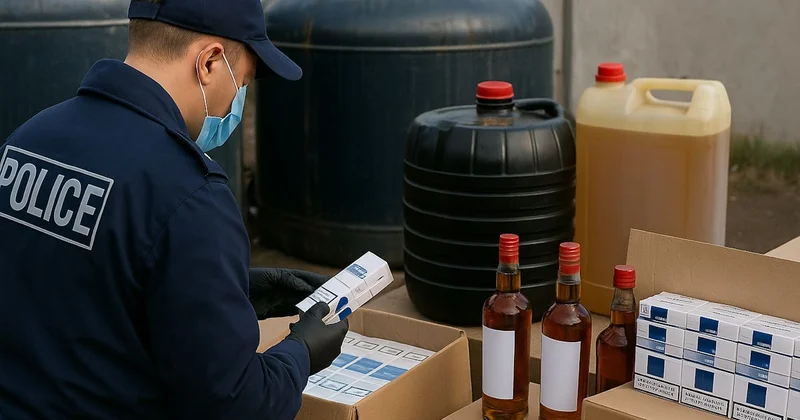 Атырау облысында миллиондаған теңгеге заңсыз жанармай, алкоголь және темекі тәркіленді