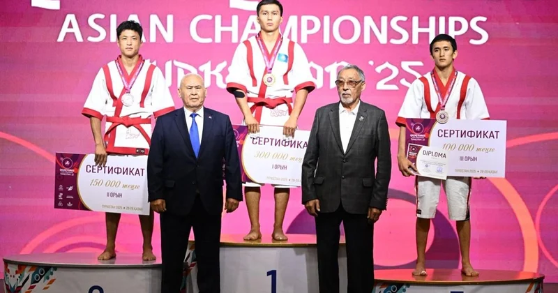Қазақ күресінен Азия чемпионатында Қазақстан құрамасы бас жүлдені жеңіп алды