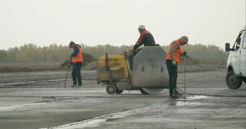 Павлодар әуежайының ұшу қону жолағы жаңғыртылып жатыр