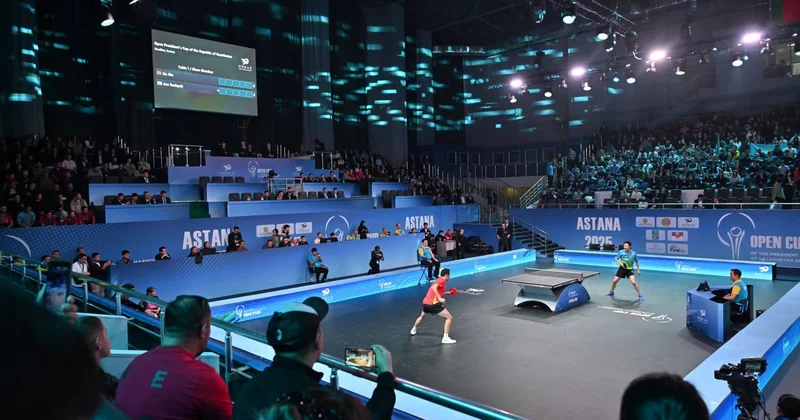 Глава государства посетил открытый Кубок по настольному теннису