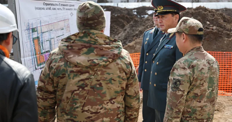 Новые военные городки Национальной гвардии строят в трех городах Казахстана