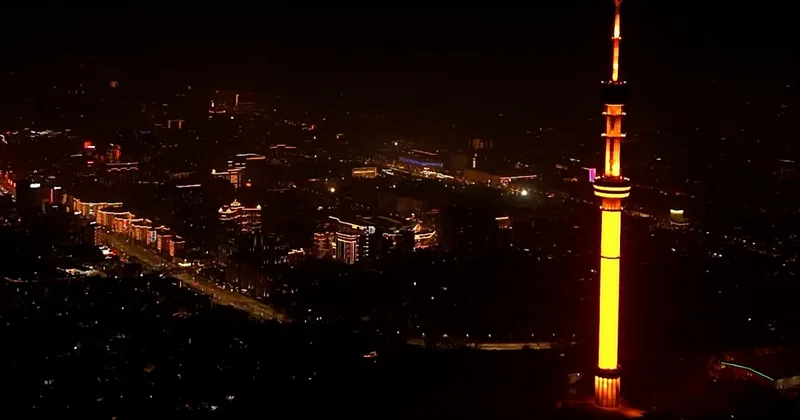 Алматы подсветил город в оранжевый цвет в рамках акции 16 дней против насилия