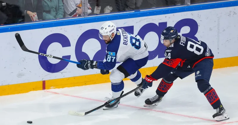 Семью шайбами обернулся матч Барыса и лидера КХЛ