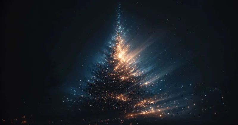 NASA показало космическую елку