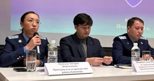 Мектеп оқушыларына заң мен тәртіп қағидаты айтылды