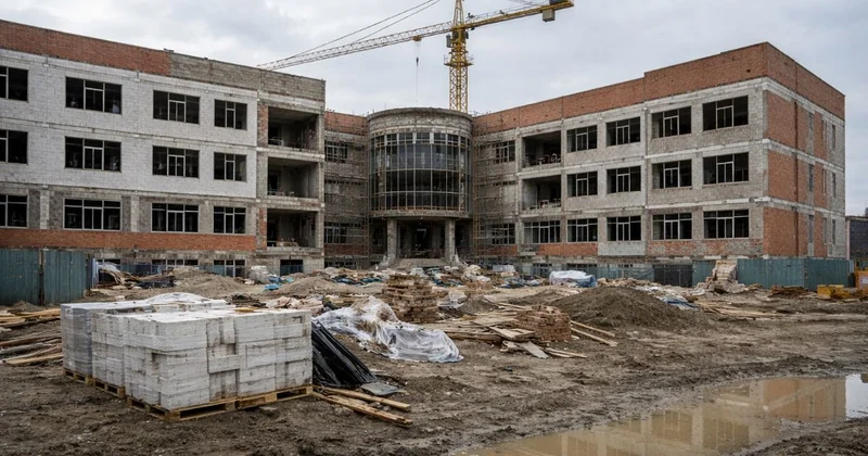 Индерде төрт жылдан бері мектеп интернаттың құрылысы аяқталмай тұр