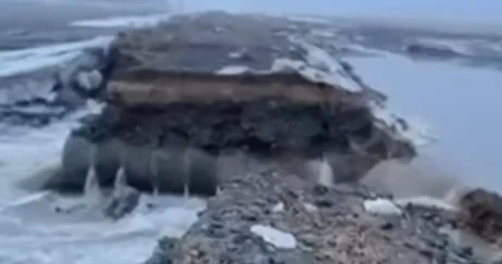 СҚО дағы Ақжар ауданында ағын су жолды шайып кетті