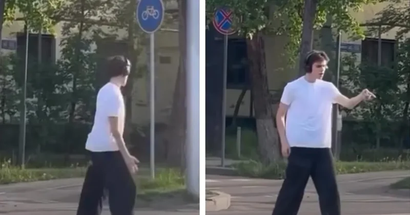 Зарядил позитивом : житель Алматы устроил шоу в стиле Джексона на остановке