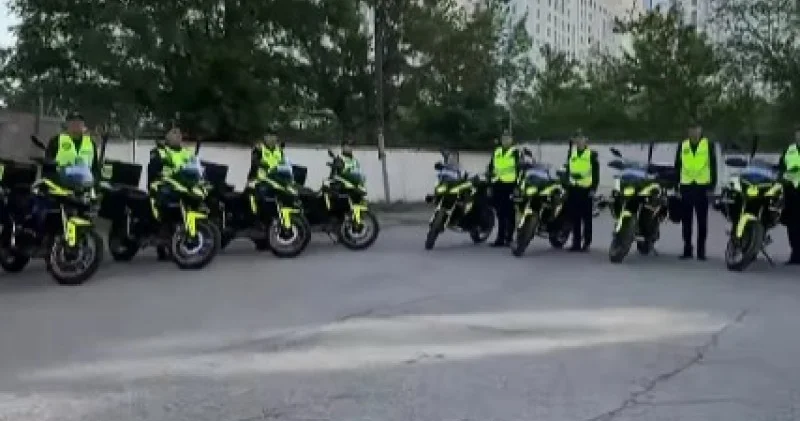 Алматы полициясы мотоциклдерге мінді