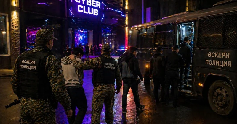 Атыраудағы түнгі рейд: жастарды ойын клубтарынан әскери комиссариатқа алып кетті