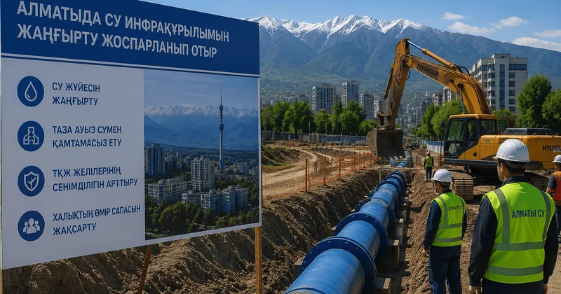 Алматыда 2040 жылға дейін су инфрақұрылымы кезең кезеңімен жаңғыртылады
