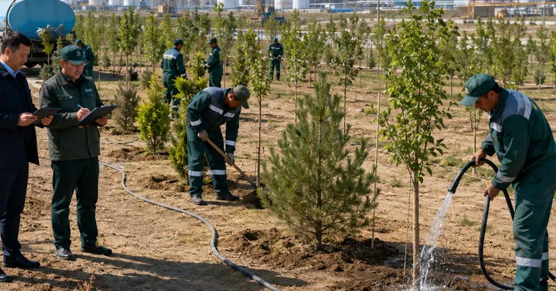 Қураған талдар: Прокуратура Атырау облысындағы көгалдандыру мәселесін талдады