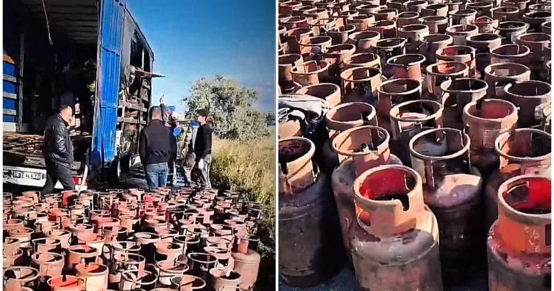 Спасатели извлекли из пожара в Костанае 400 газовых баллонов
