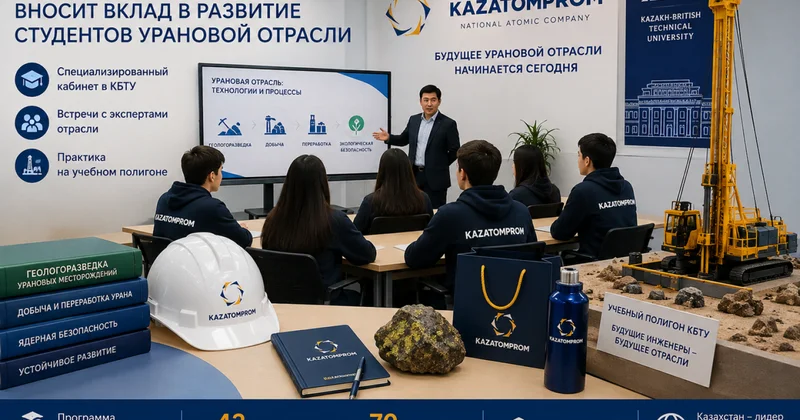 Казатомпром вносит вклад в развитие студентов урановой отрасли