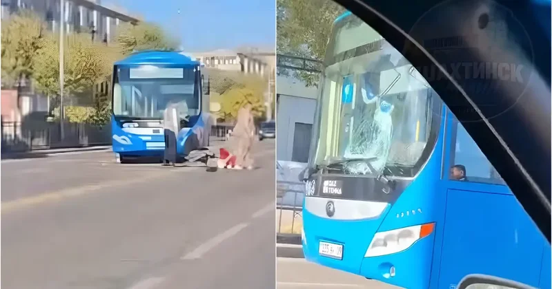 Автобус сбил пешехода в Шахтинске, девушка в реанимации