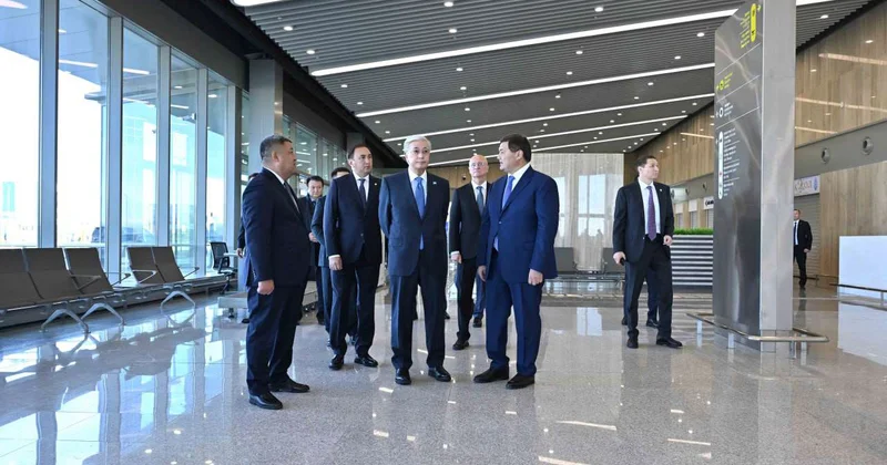 Глава государства посетил новый аэропорт в Кызылорде