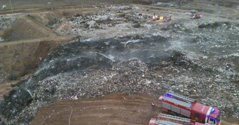 Ақтөбеде тағы да қоқыс полигоны өртенді