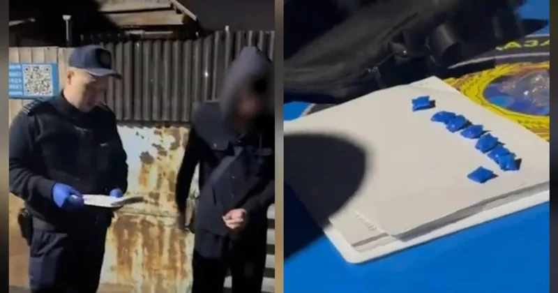 Тайники с порошком нашли у жителя Алматы (видео)