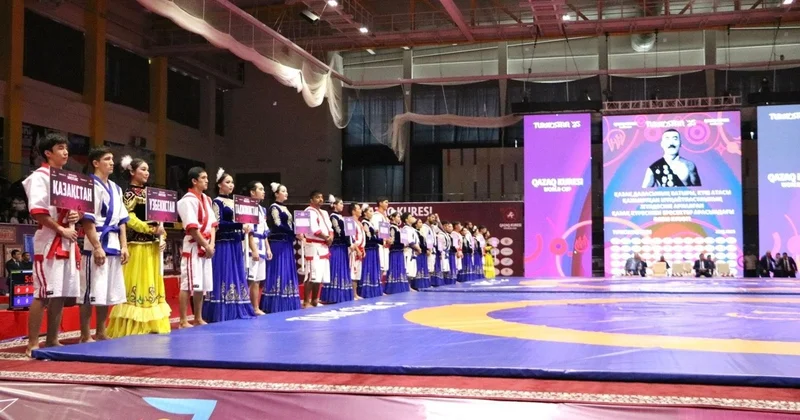 Түркістанда қазақ күресінен Қажымұқан атындағы әлем кубогі басталды