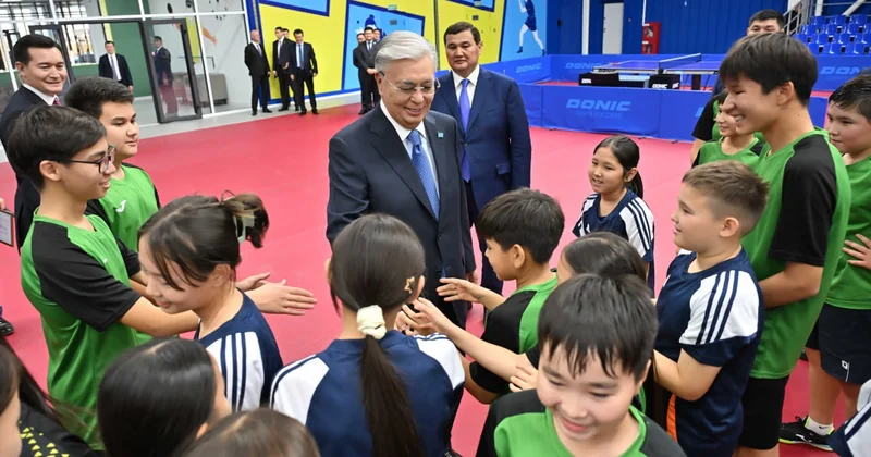 Касым Жомарт Токаев побывал в новом Центре настольного тенниса