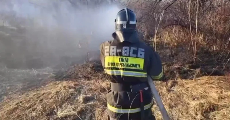 Жеті өңірде өрт қаупі бар ТЖМ