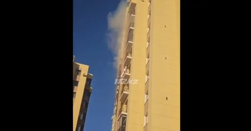 Дымоход в загорелся в кафе в Туркестане