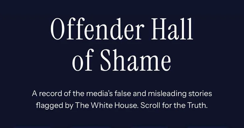 На сайте Белого дома появилась доска позора для СМИ