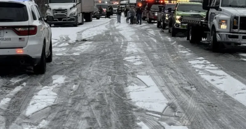 45 көлік жаппай жол апатына ұшырады: зардап шеккендер жоқ