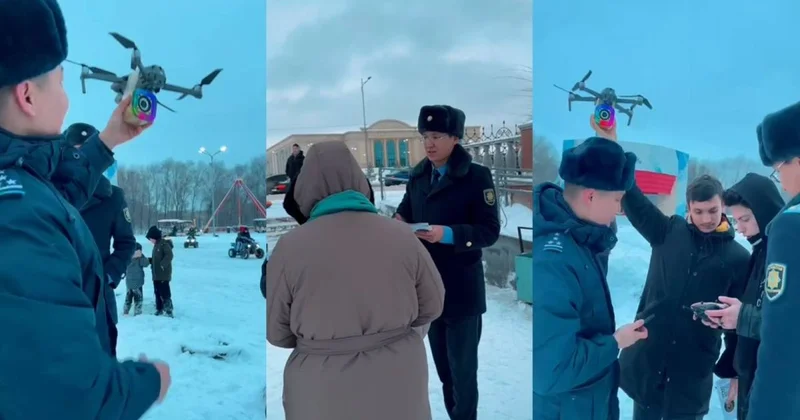 20 дронов запустили в небо в Актобе