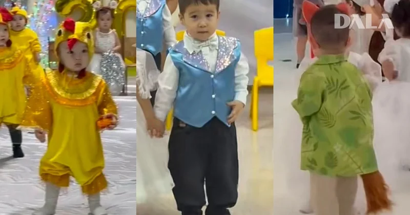 Маленькие артисты: утренники в детских садах попали на видео и умилили казахстанцев