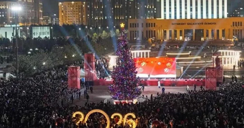 Шымкент встретит Новый год дождем