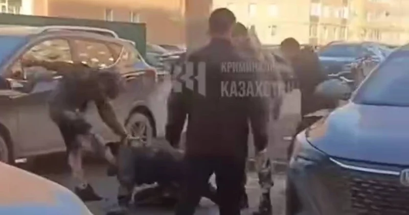 Қостанайда бір топ мас адам полицейді ұрып тастады