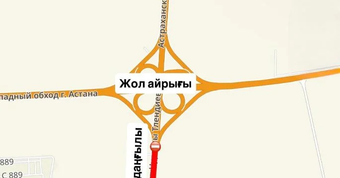 Астанада Н.Тілендиев даңғылының бір бөлігі уақытша жабылады