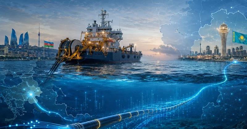 Ақтау мен Баку арасында су асты интернет кабелін төсеу басталды