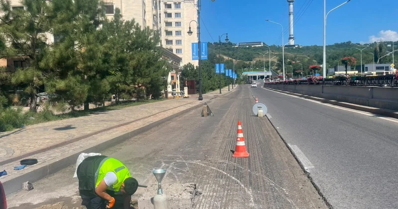 Газ құбыры тартылып жатқан нысанда жол сапасына сараптама жүргізілді