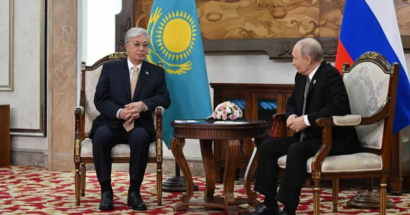 Токаев и Путин встретились в Бишкеке