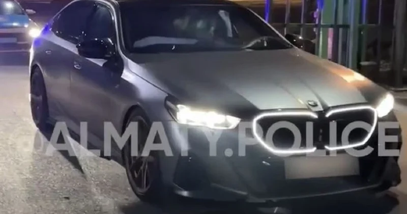 Элитный BMW забрали у алматинца из за его поведения (видео)